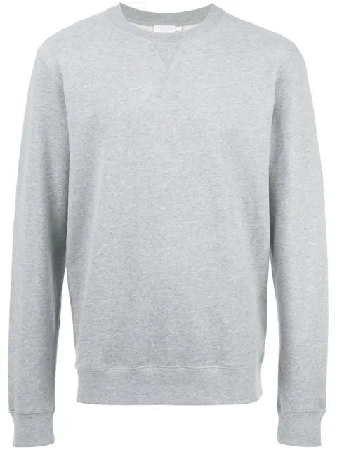 Sunspel plain crew neck sweatshirt