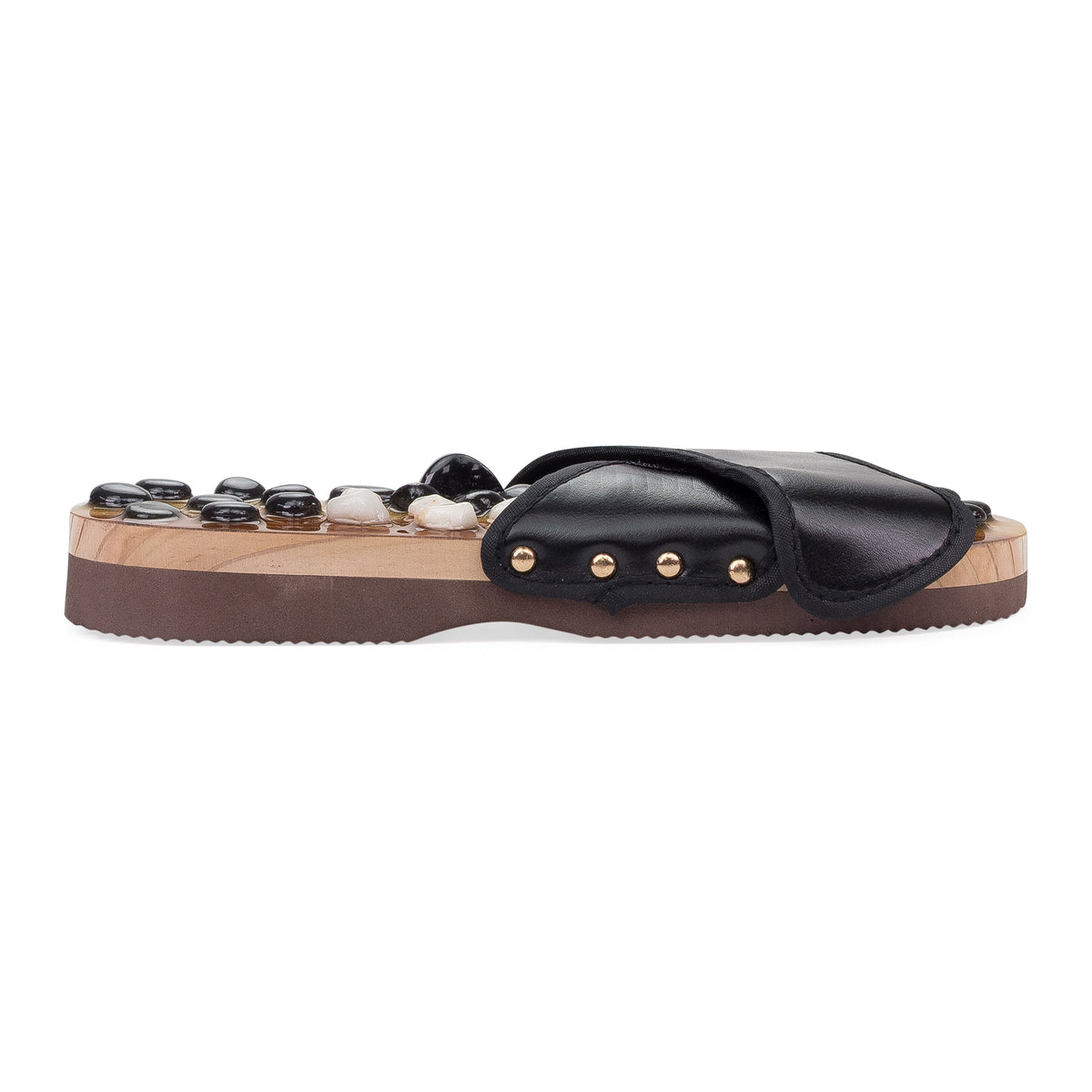 BLACK MASSAGE SANDALS