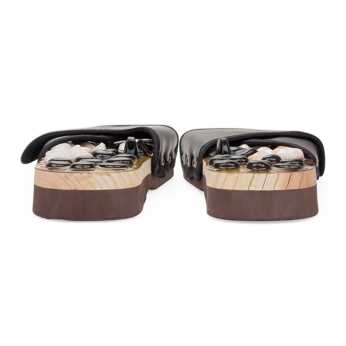 BLACK MASSAGE SANDALS
