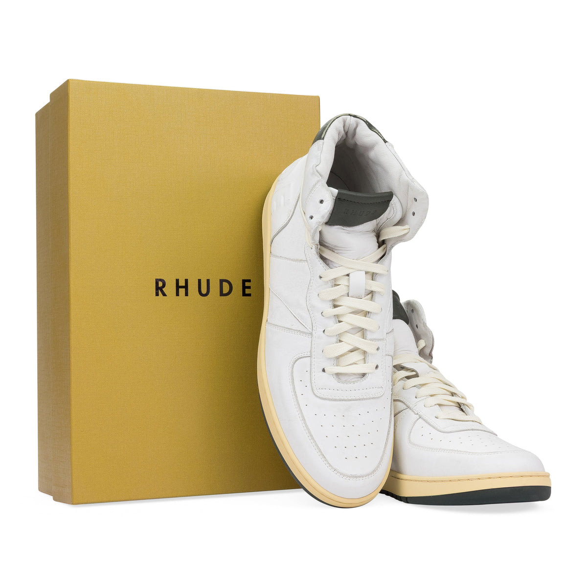 WHITE RHECESS HIGH SNEAKERS