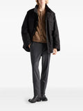 Prada triangle-patch button-up cardigan