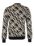 FENDI patterned crew-neck sweater