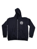 Chrome Hearts zip-up graphic hoodie
