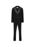 Ferragamo velvet single-breasted suit