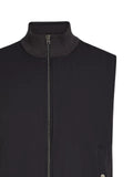 Herno ribbed-trim zip-up gilet