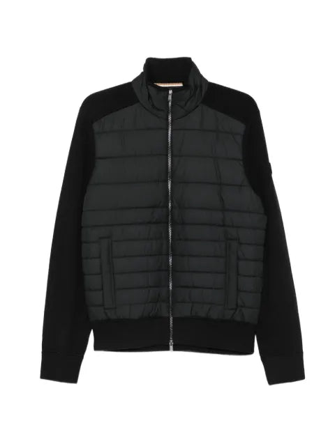 BOSS quilted panelled jacket