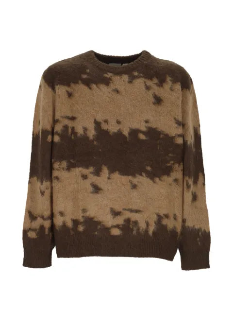 Gramicci splatter-print crew-neck sweater