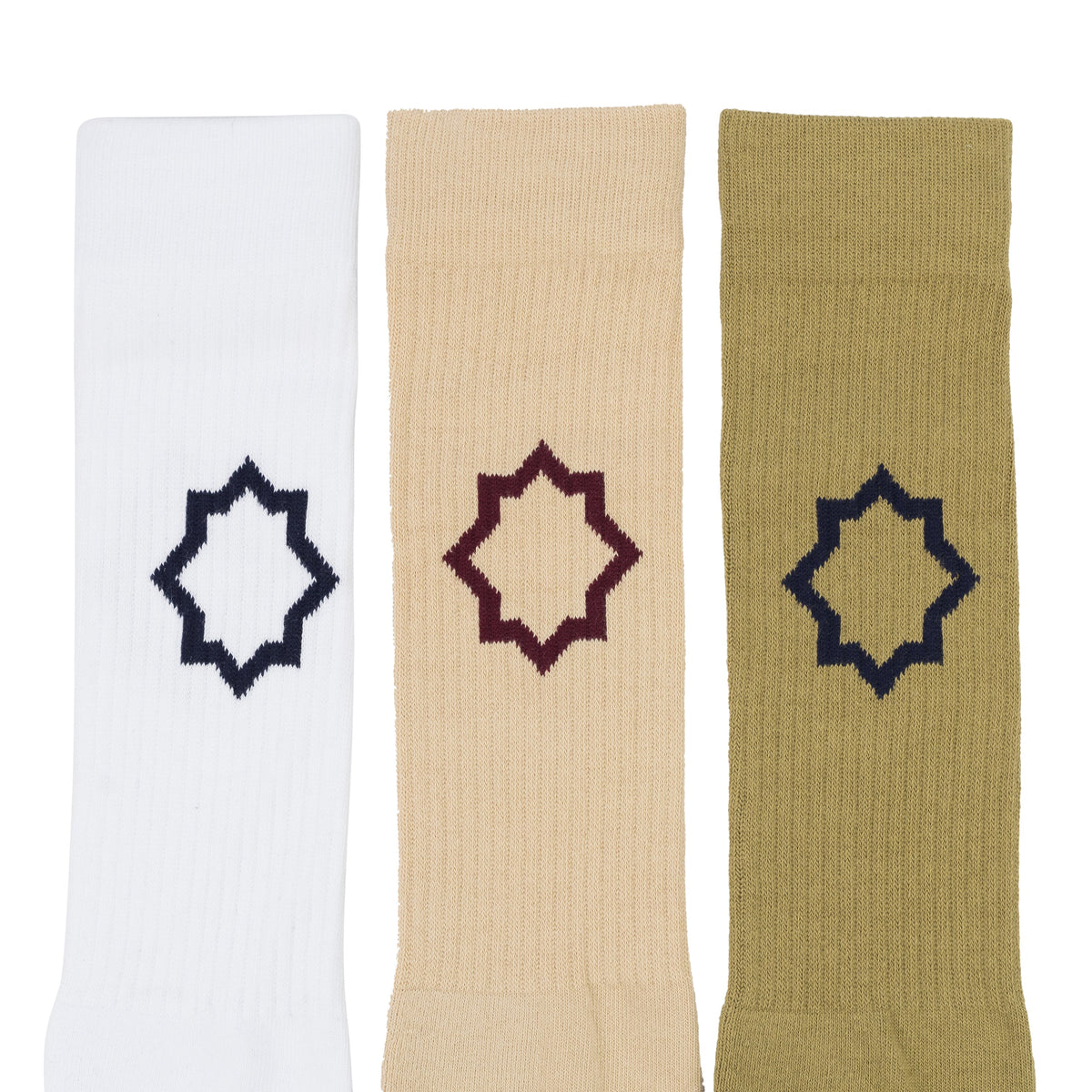 TAN 3 Pack Socks