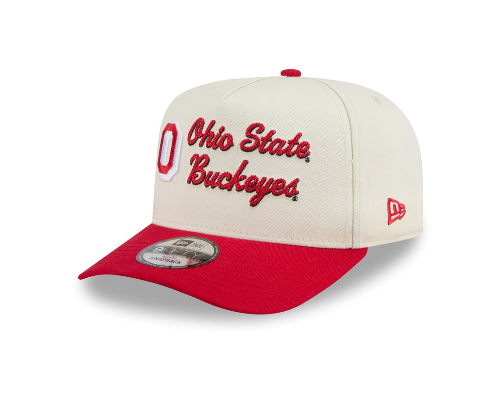 New Era 950 A-Frame Ohio State Buckeyes Chainstich Snapback Hat