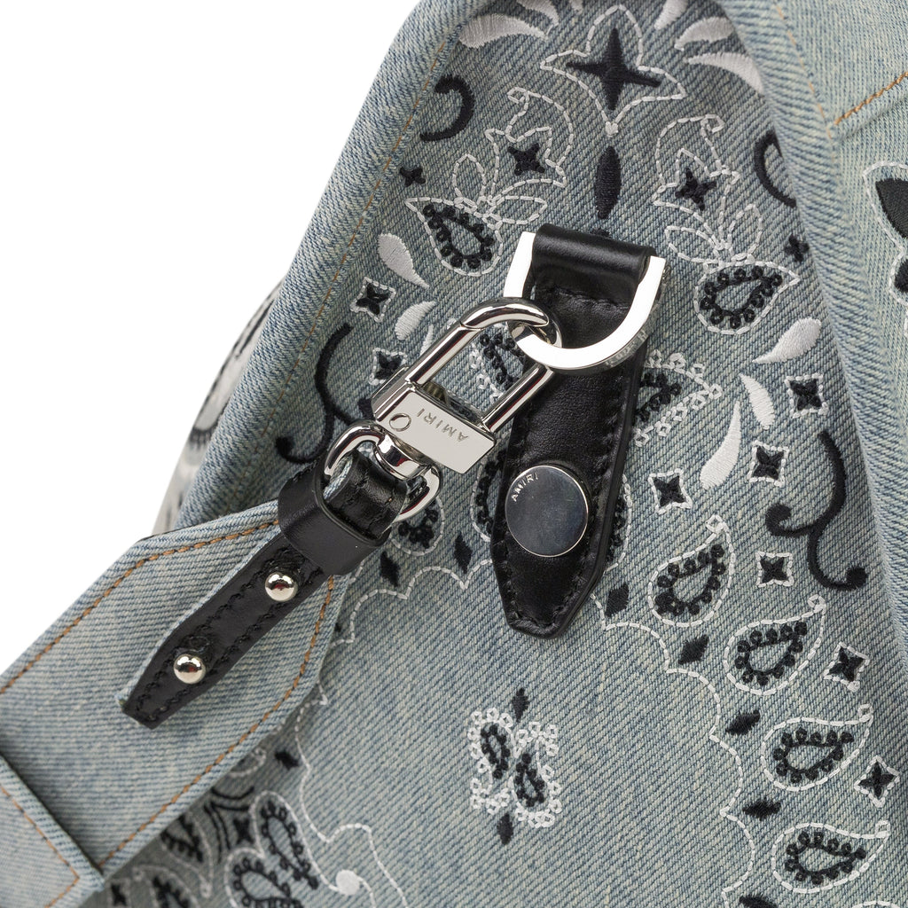 Clay Indigo Bandana Denim Weekender Bag