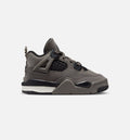 Air Jordan 4 Retro Cave Stone and Black Infant/Toddler Sneakers