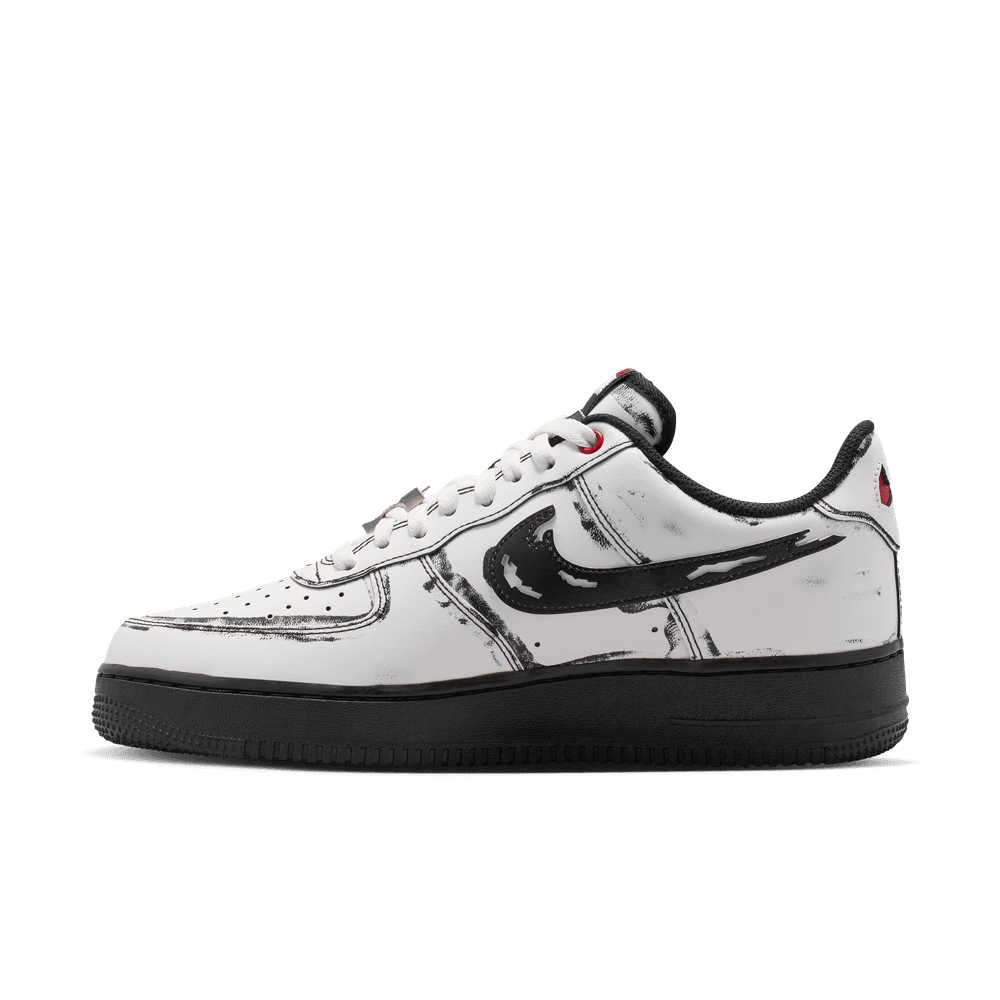 Nike Air Force 1 'Summit White/Metallic Silver-Black'