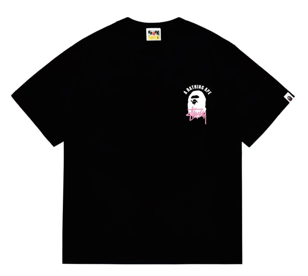 BAPE White Ape Back Graphic T-Shirt