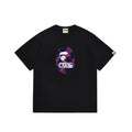 BAPE Purple Face Graphic Short-Sleeve T-Shirt