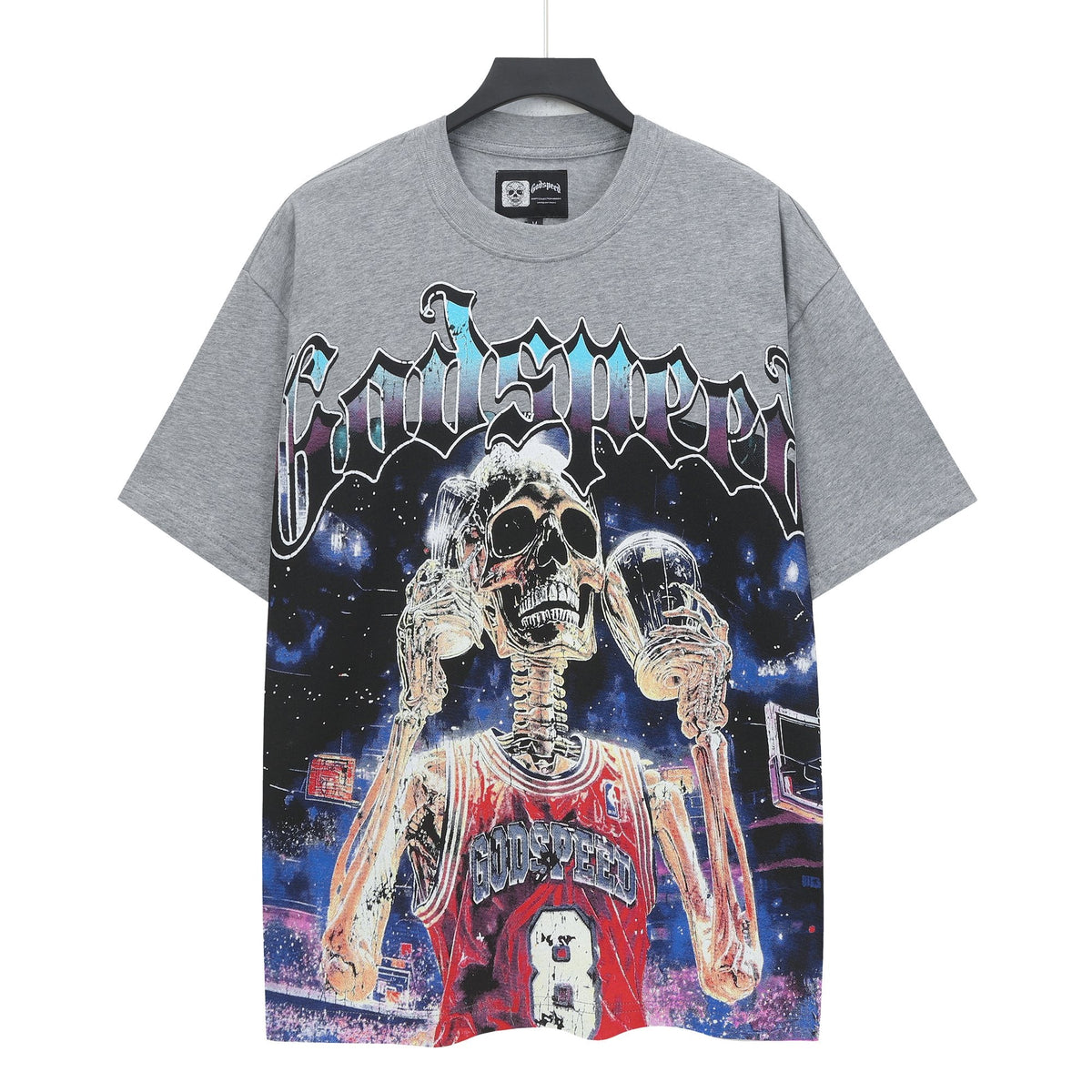Godspeed Skeleton Basketball Graphic T-Shirt