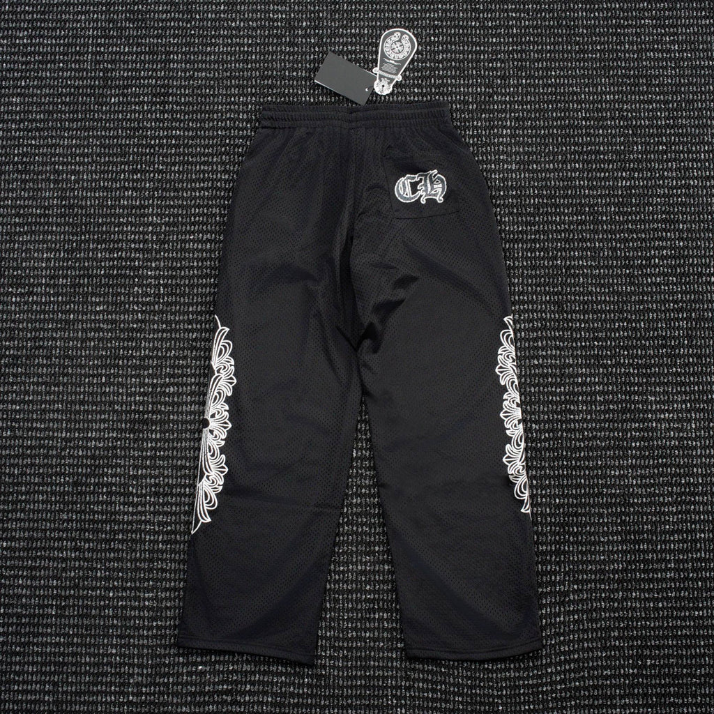 Chrome Hearts Sanskrit Cross Graphic Wide-Leg Pants