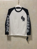 Chrome Hearts Long-Sleeve Shirt White/Black Y86#