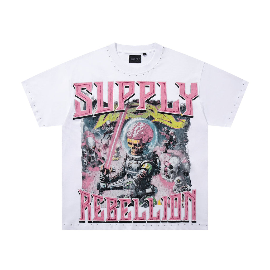 SUPPLY TEE Rebellion Astronaut Graphic T-Shirt
