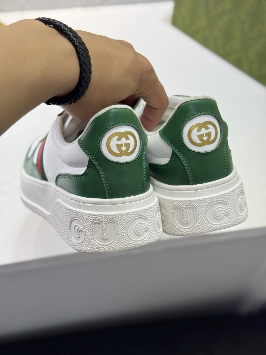 Gucci Web Stripe Low-Top Sneakers