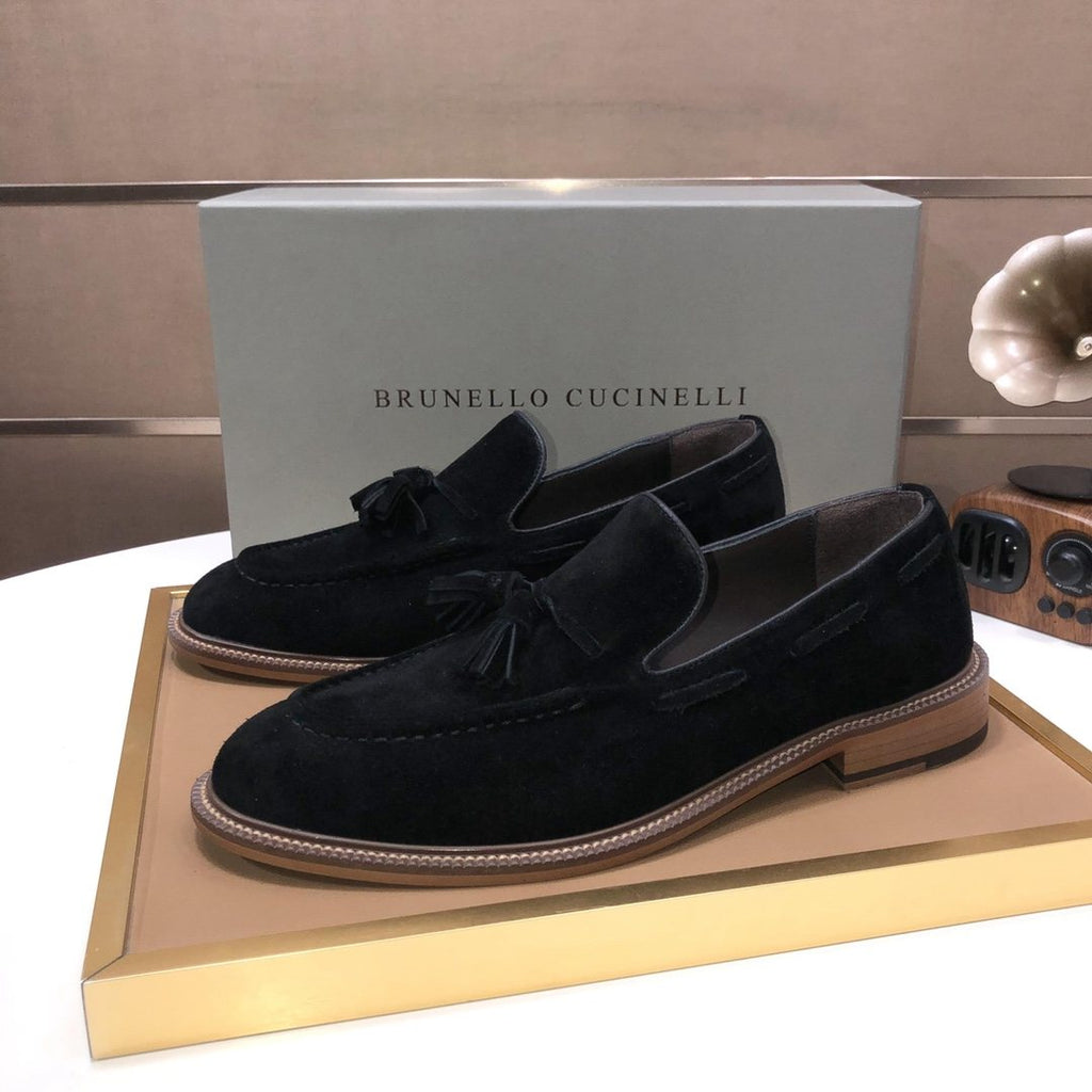 Brunello Cucinelli Men's Tassel Loafers - Rubber Sole