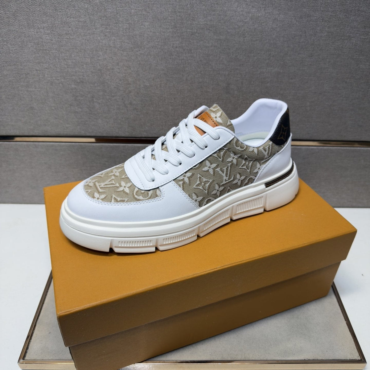 Louis Vuitton Monogram Panel Low-Top Sneakers