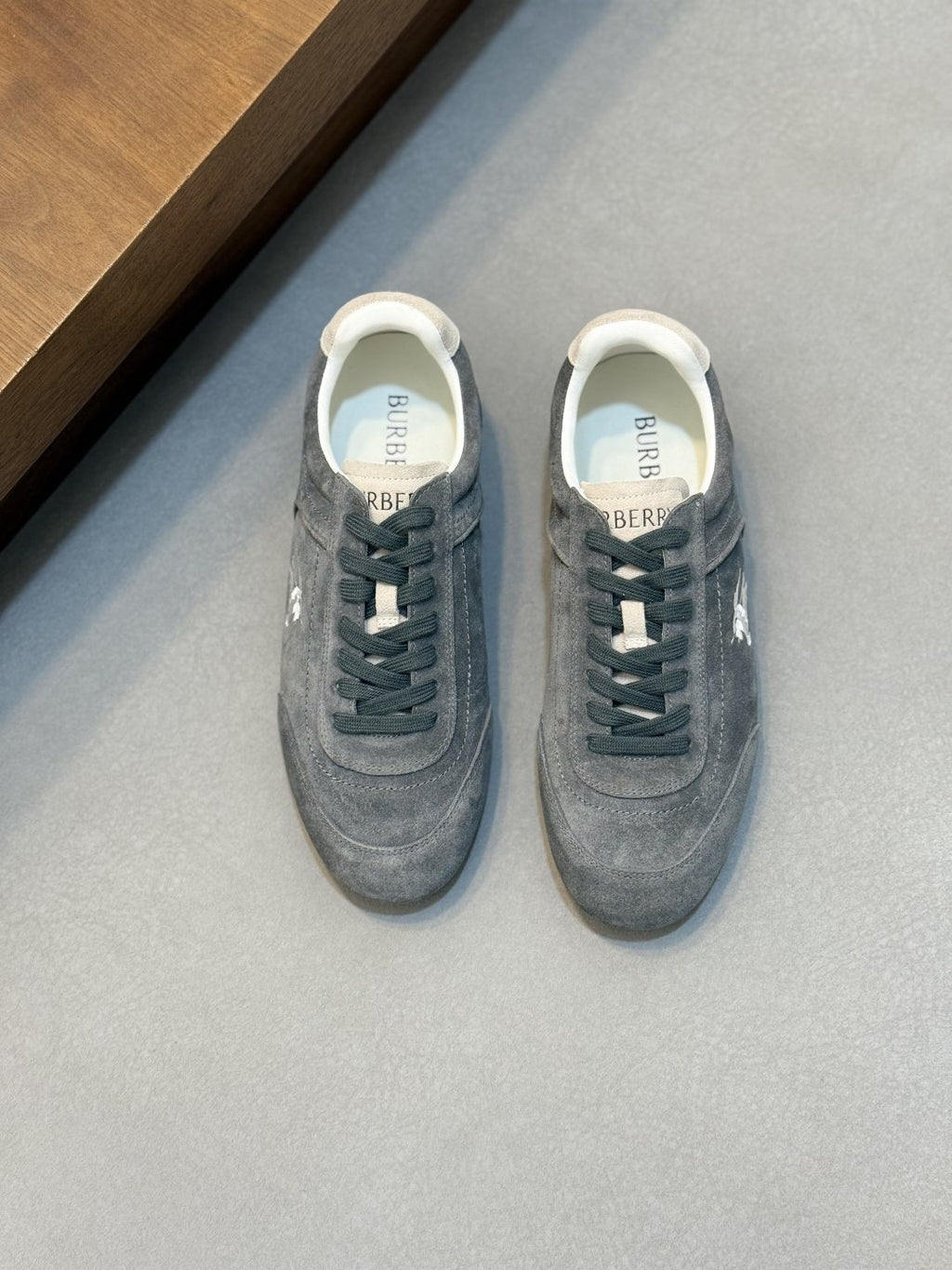 Burberry White Horse Graphic Low-Top Sneakers